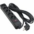Мережевий фільтр 5 РОЗЕТОК BLACK 5.0 м, 3*1мм2 SP-1055 PATRON